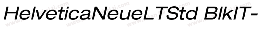 HelveticaNeueLTStd BlkIT字体转换